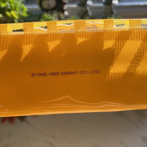 Vintage Sanrio - Corocorokuririn small clear bag / tote gingham 1999 - Picture 6 of 7